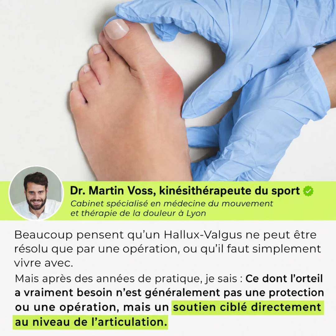 Bande de maintien gros orteil