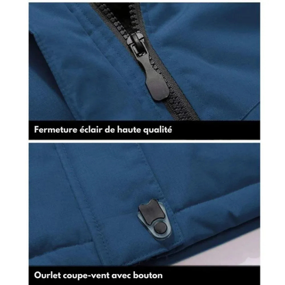 Parka d'hiver chaude doublée polaire