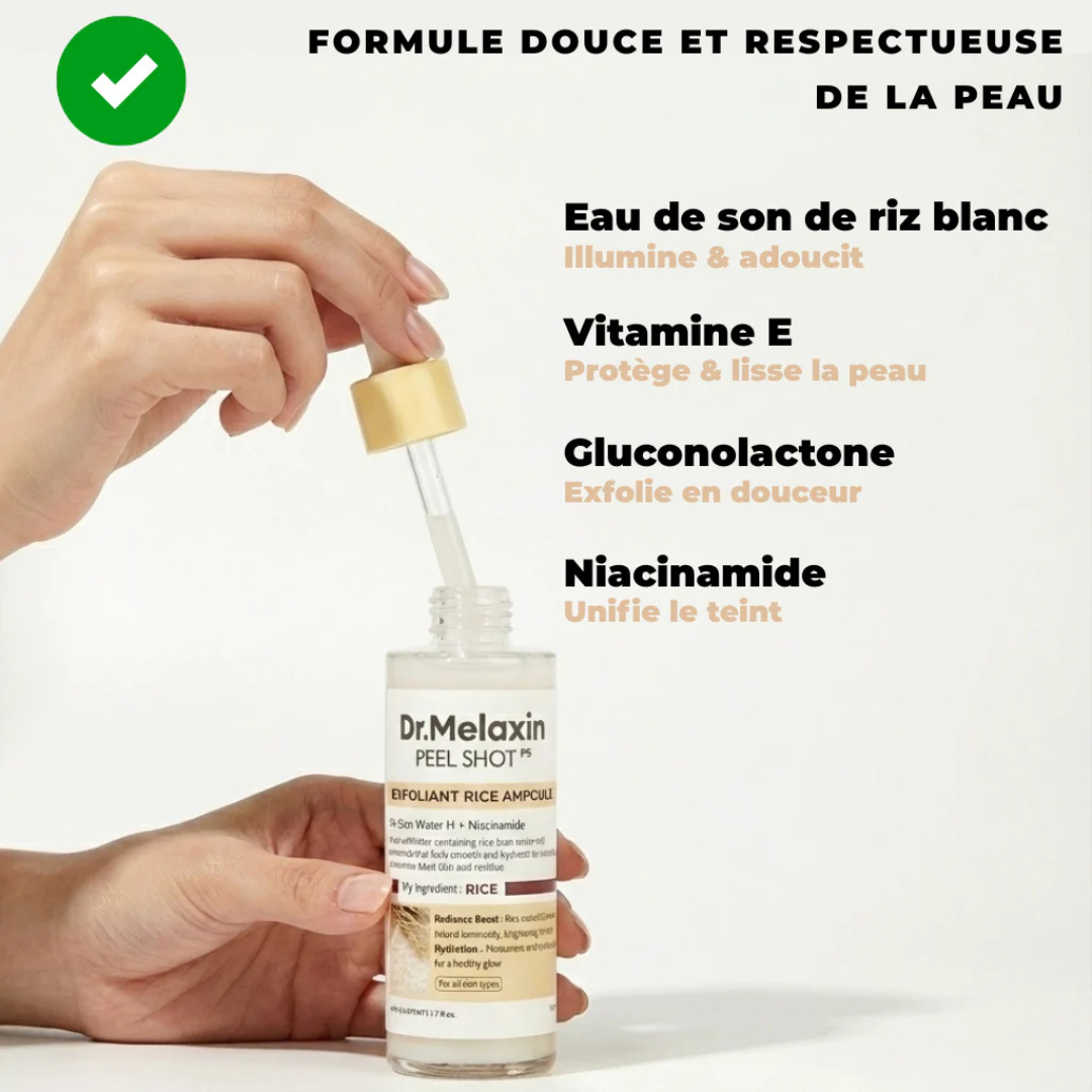 Exfoliant pour le visage au riz noir