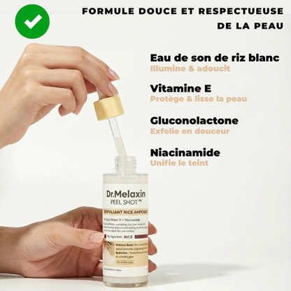 Exfoliant pour le visage au riz noir