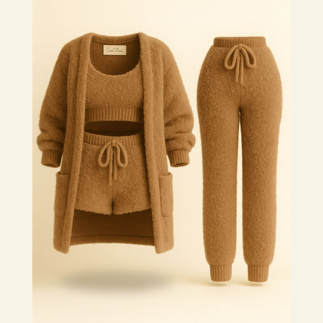 Kuscheliger Pyjama aus Strick