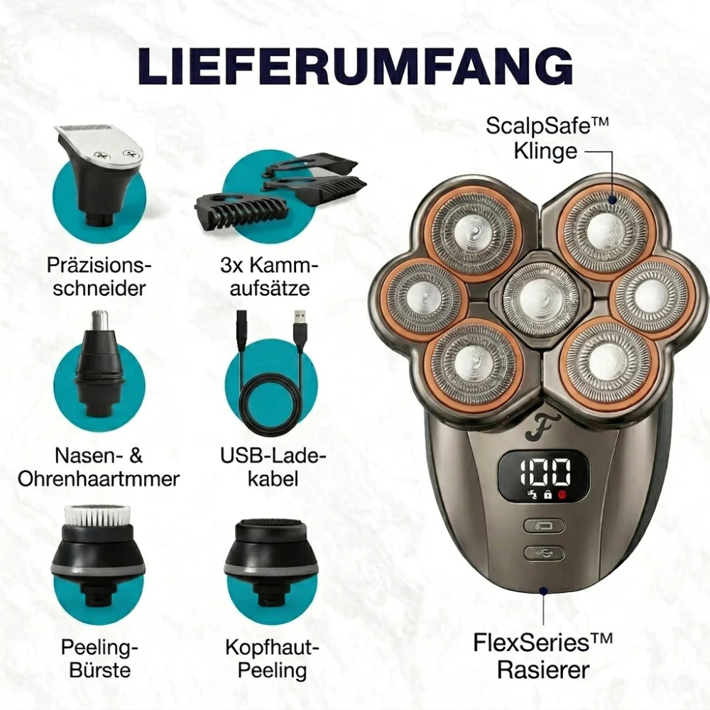 Elektrorasierer mit Premium-Zubehör