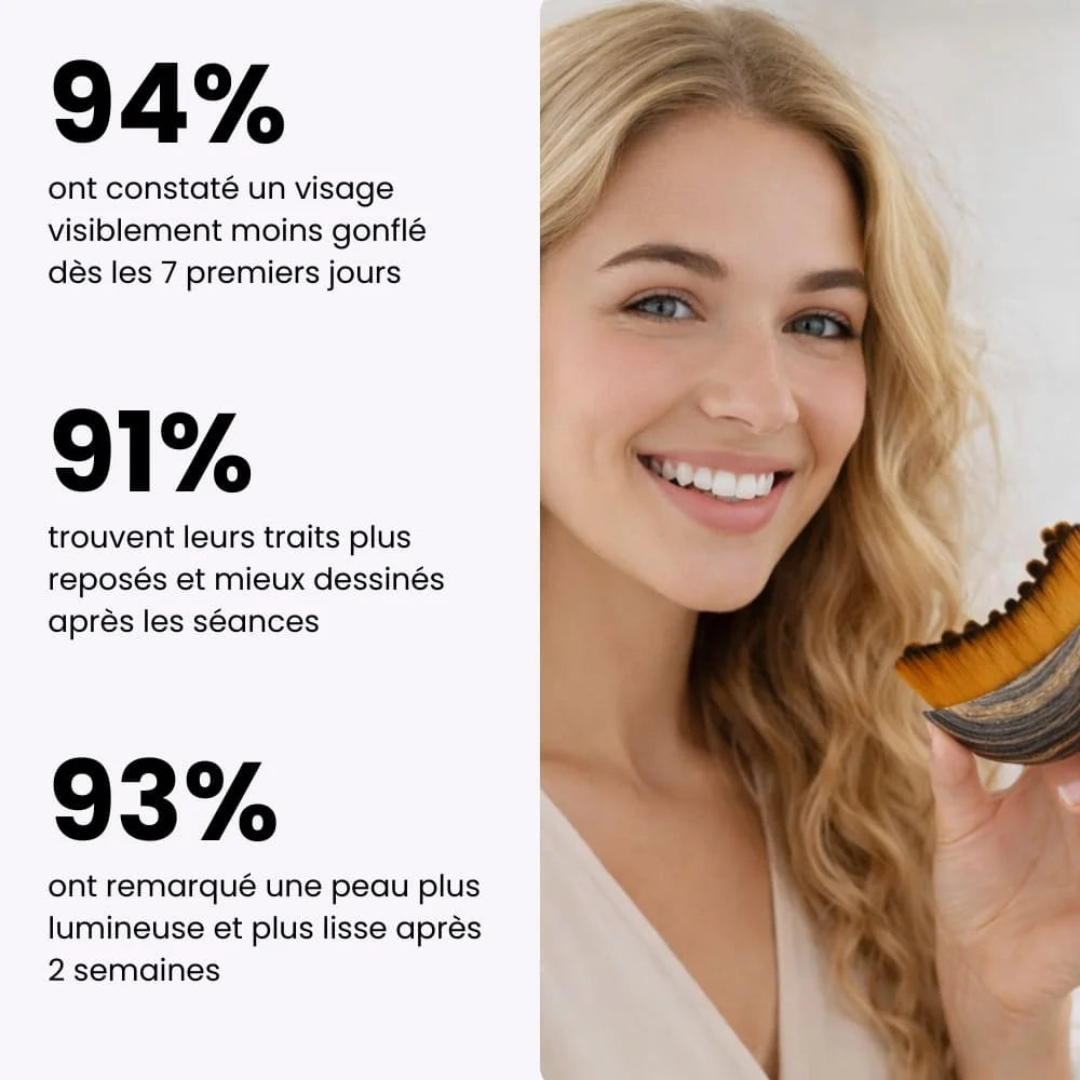 Brosse drainante visage