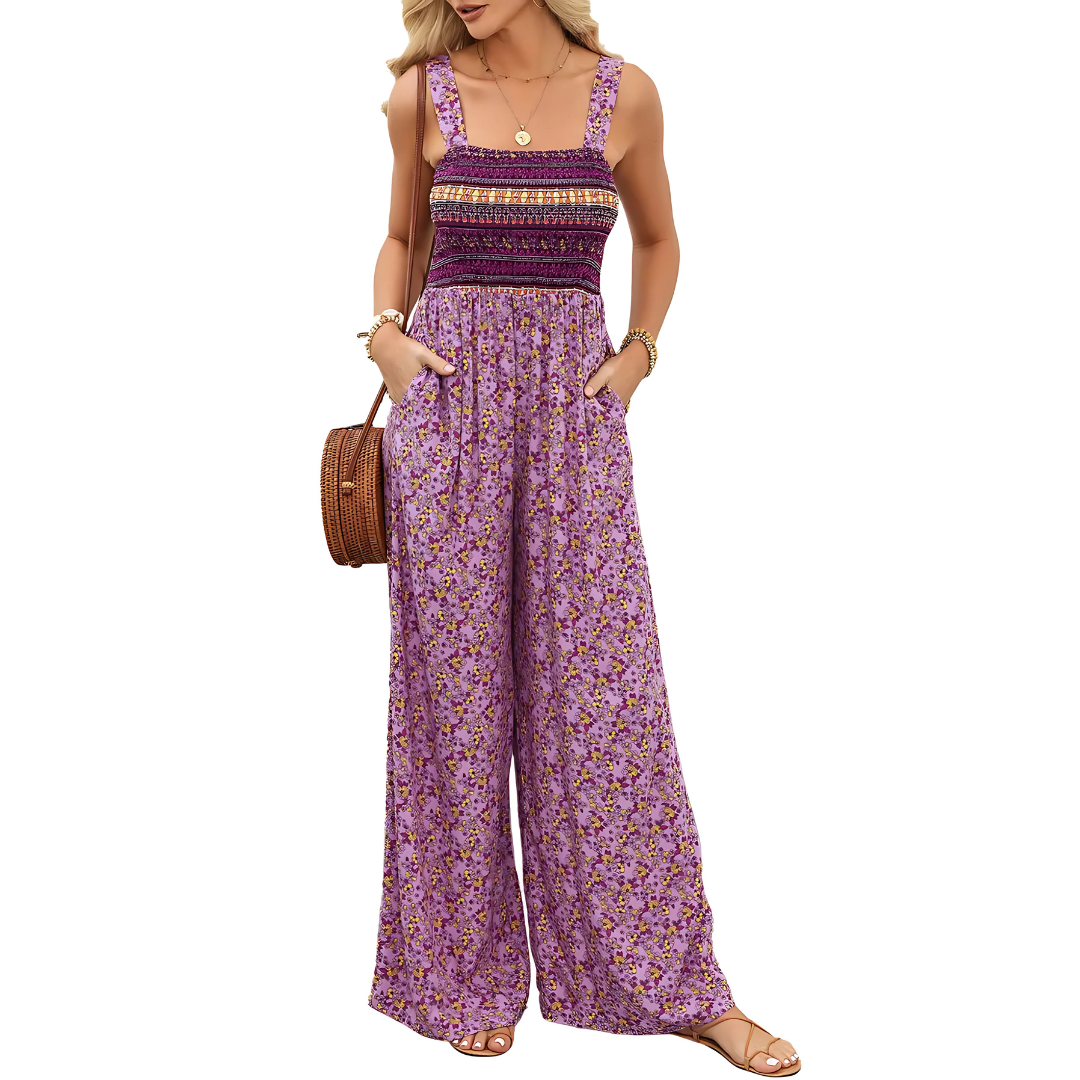 Combinaison imprimée bohème femme