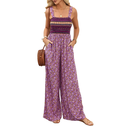 Combinaison imprimée bohème femme