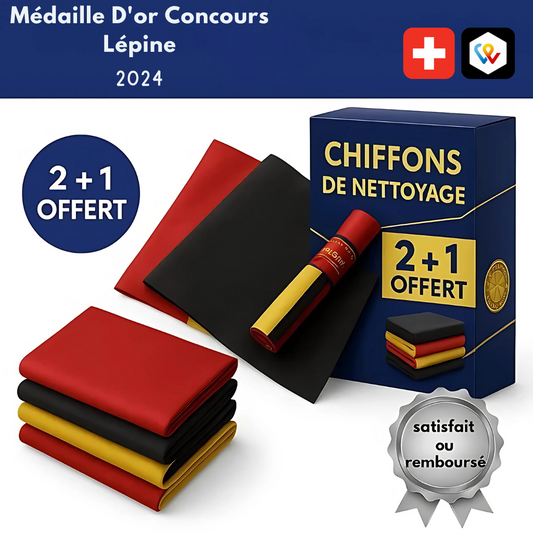 Chiffon Nettoyant Multi-Surfaces 2-en-1 Ultra-Absorbant
