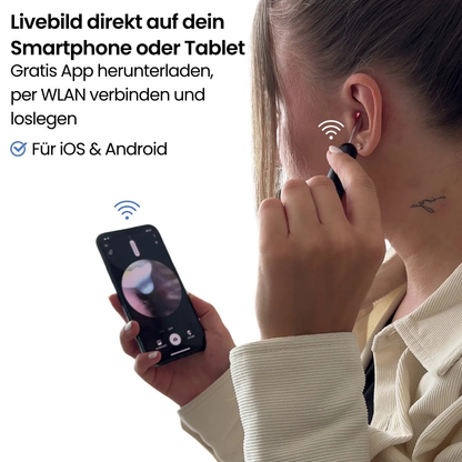 Nettoyeur d’Oreilles Visuel HD avec Caméra Intégrée