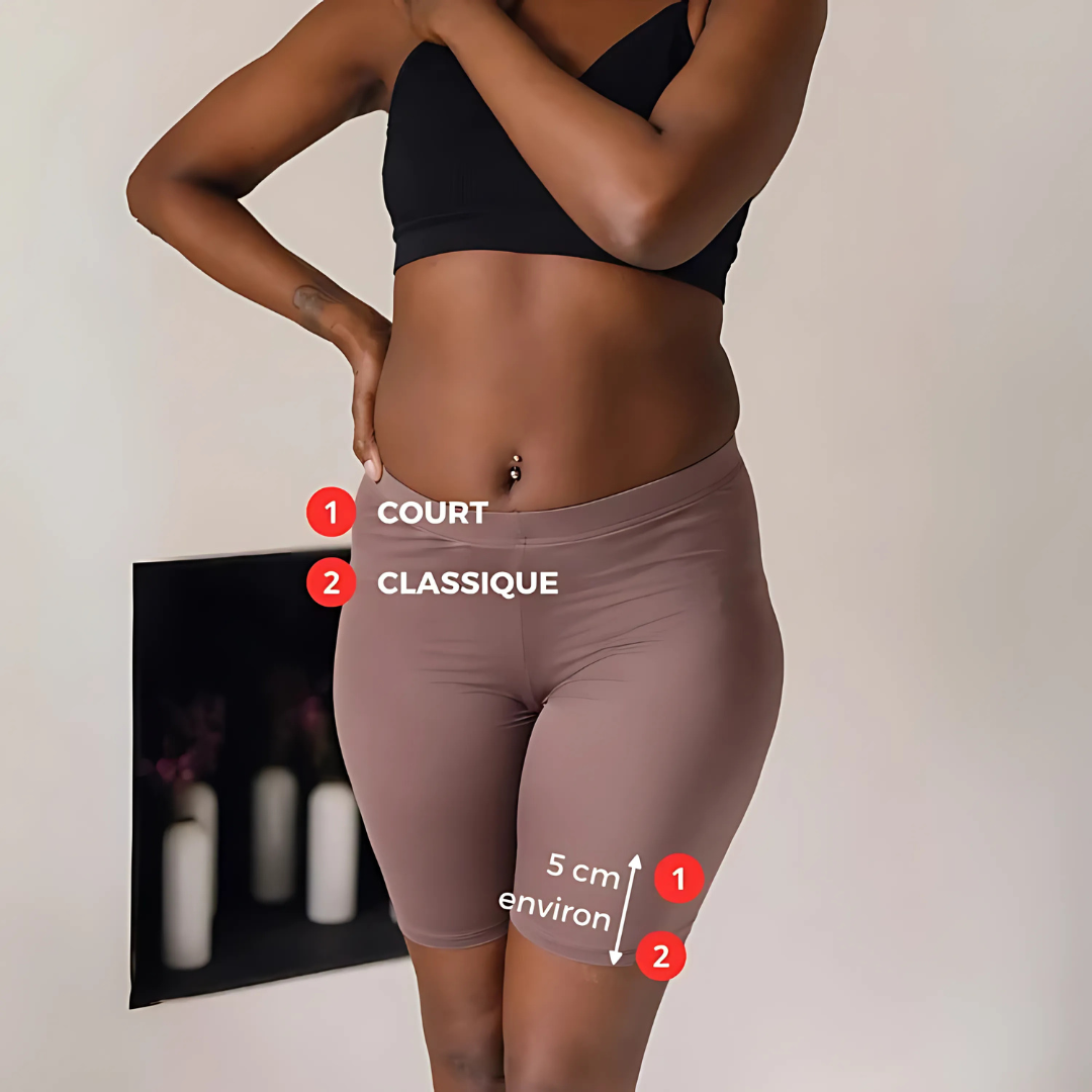 Shorty gainant femme court