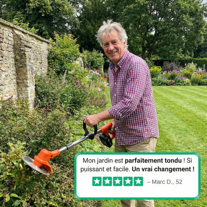 Débroussailleuse sans fil puissante pour jardin