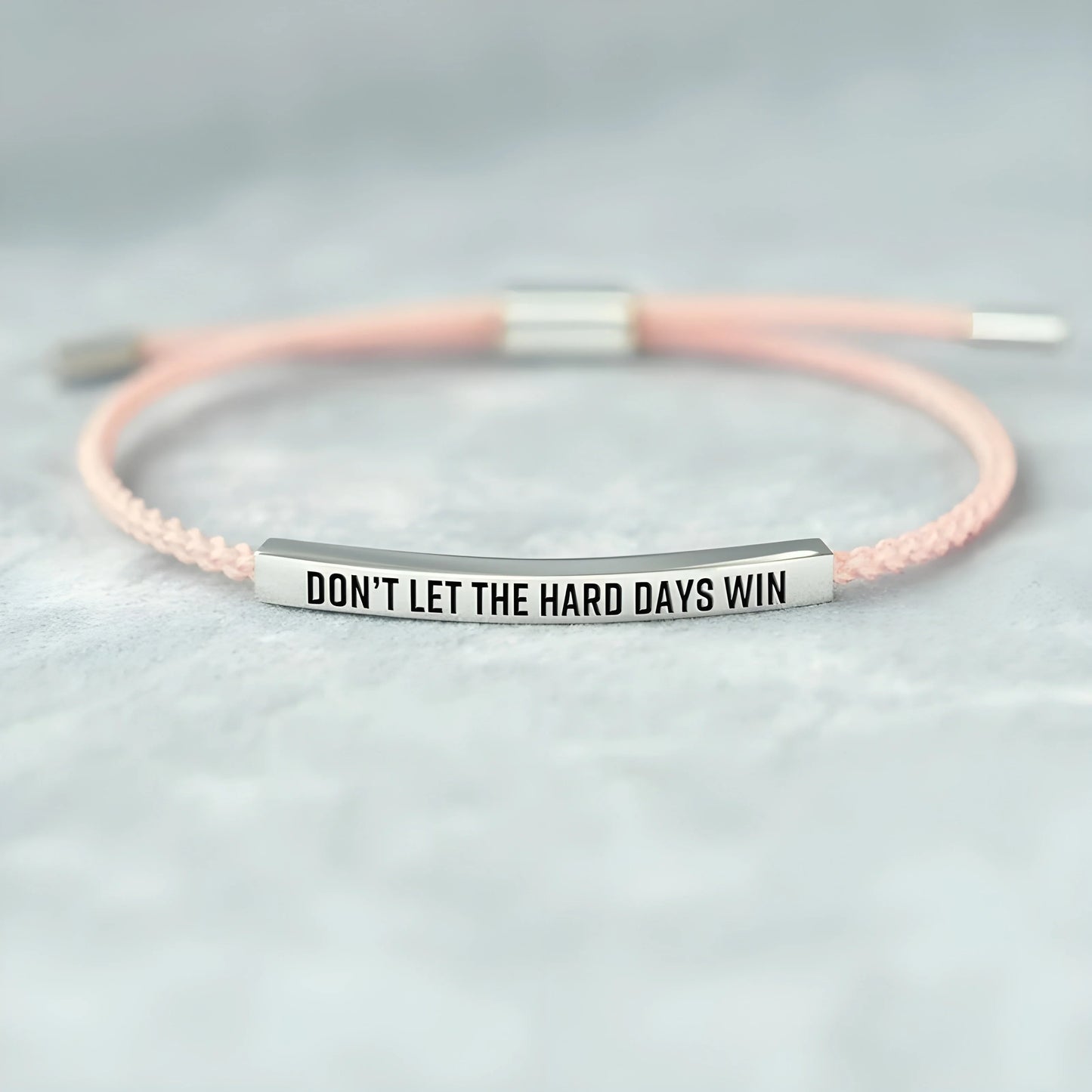 Bracelet de motivation en corde tressée