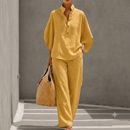 Ensemble lin femme fluide 2 pièces