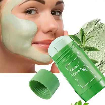 Reinigende Maske mit grünem Tee