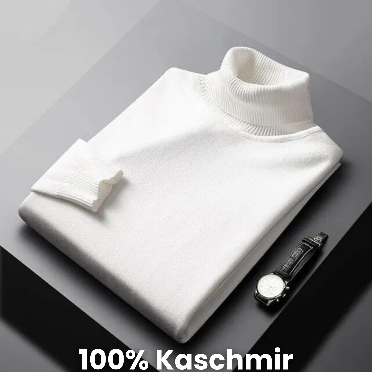 LINDERHOFF | Rollkragenpullover aus Kaschmir