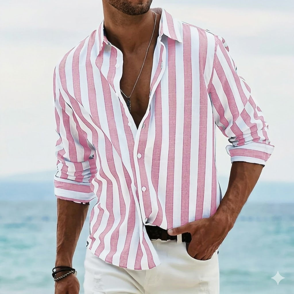 Chemise Rayée Homme Légère