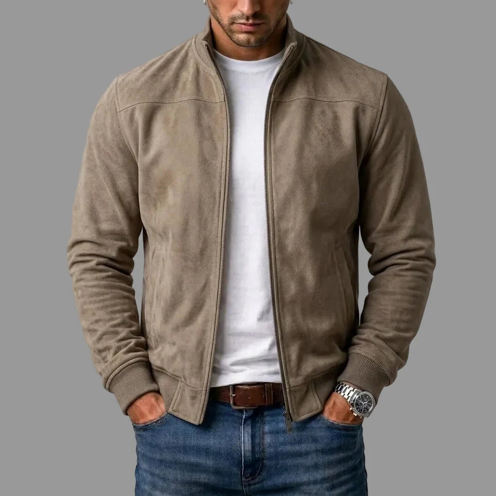 Herren-Bomberjacke aus Wildleder