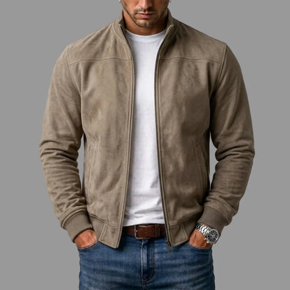 Herren-Bomberjacke aus Wildleder