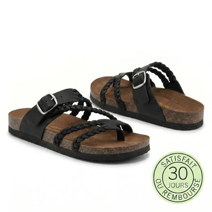 Sandales orthopédiques femme en cuir