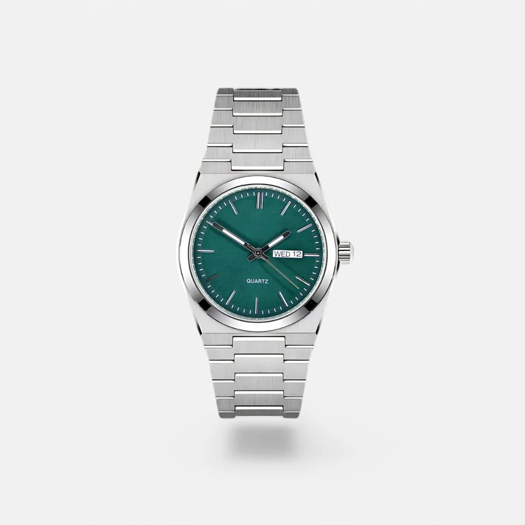 Elegante Herrenuhr aus Edelstahl