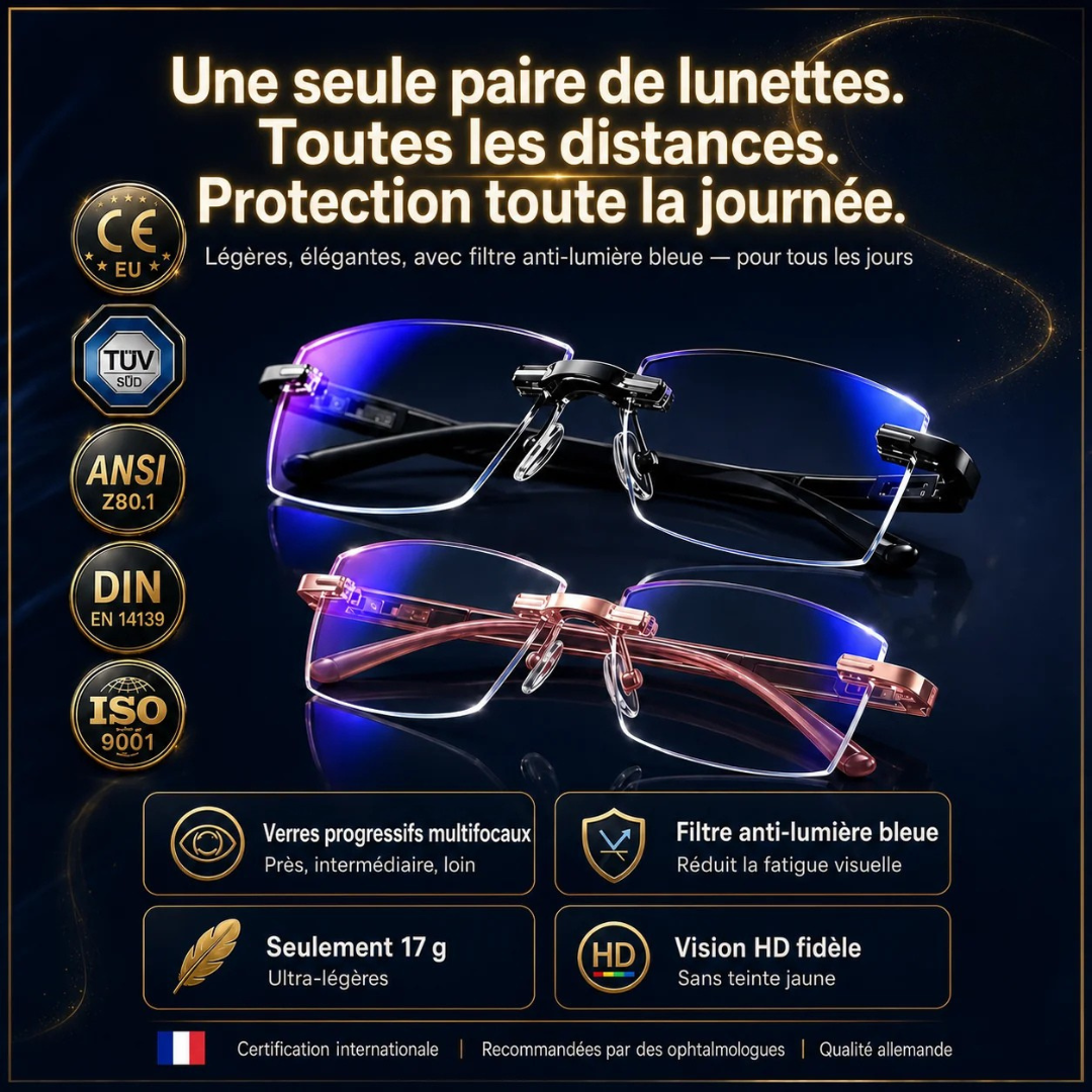 Lunettes de lecture sans monture ultra-légères avec protection UV