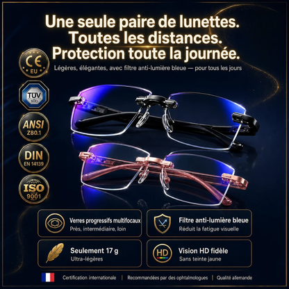 Lunettes de lecture sans monture ultra-légères avec protection UV