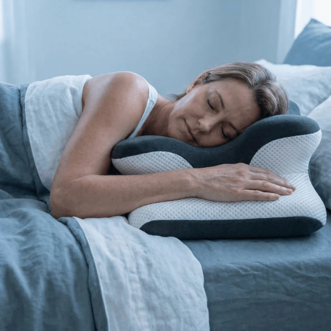 Oreiller cervical ajustable pour soulagement de la douleur