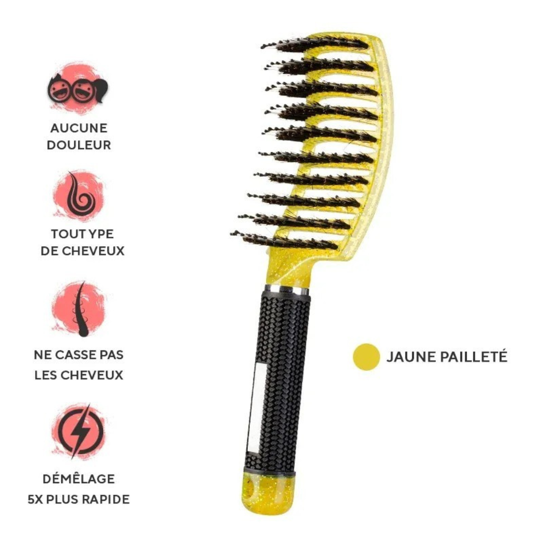 Entwirrende Bürste gegen Haarbruch