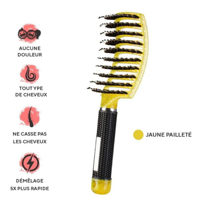 Entwirrende Bürste gegen Haarbruch