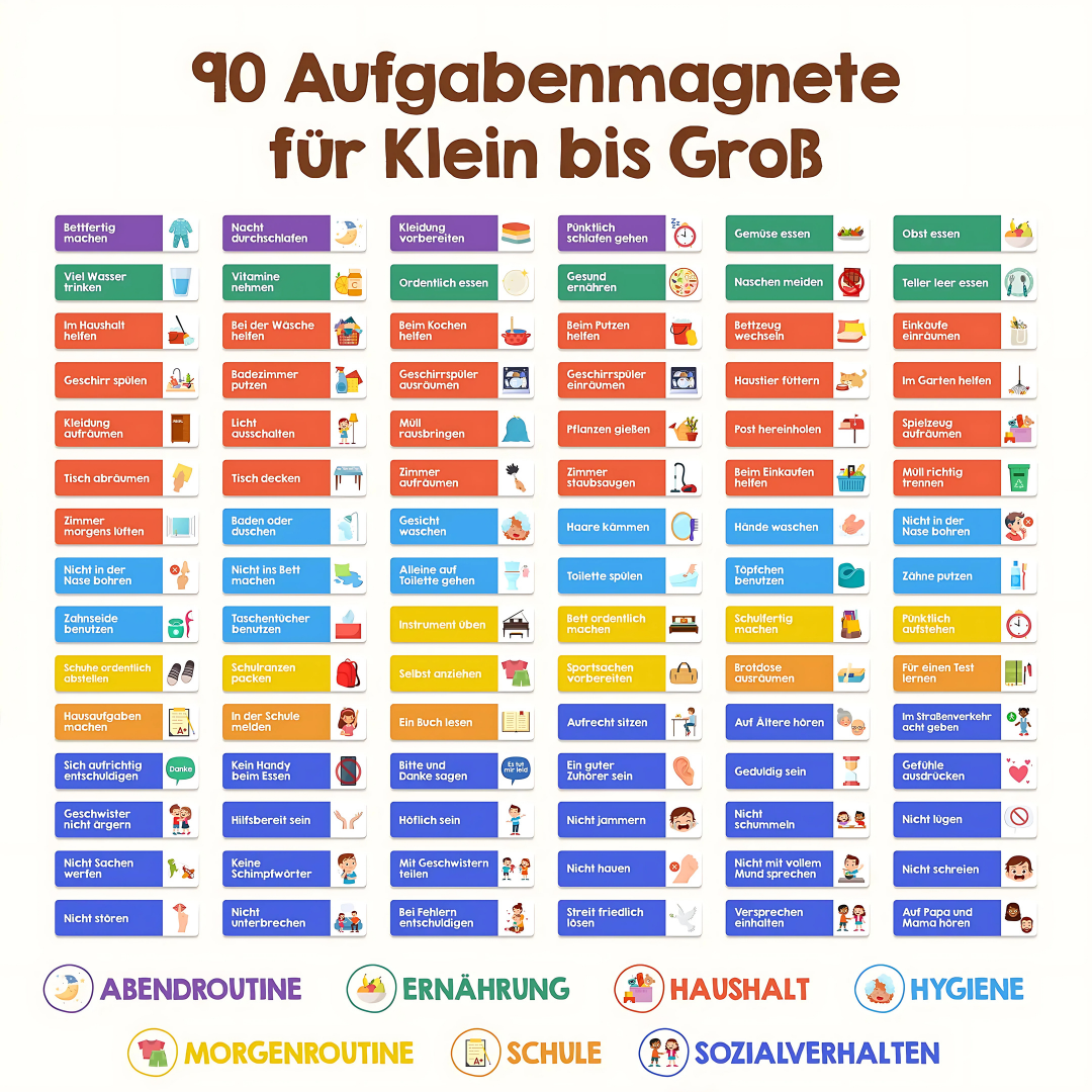 Belohnungstafel Kinder