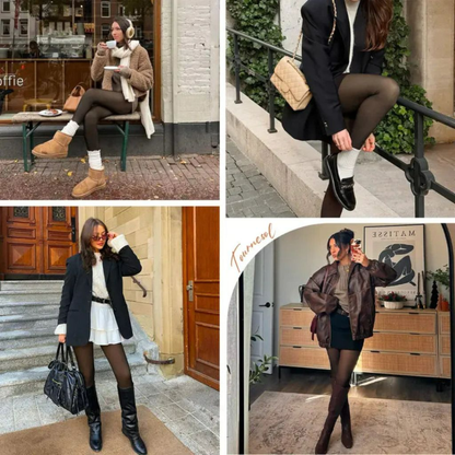 4-in-1-Fleece-Strumpfhose mit formender Wirkung