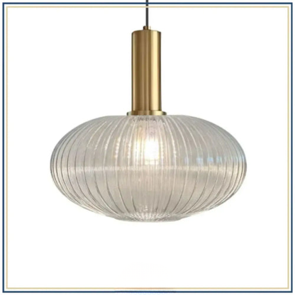 Lampadaire décoratif en verre texturé