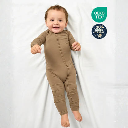 Pyjama bébé en bambou évolutif doux et confortable