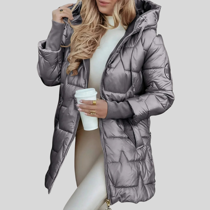 Veste matelassée longue femme