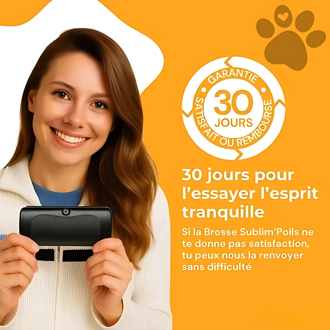 Brosse anti-poils pour chiens et chats