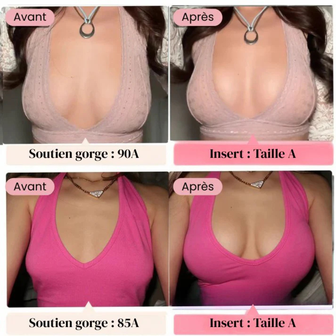 Inserts Push-Up Réutilisables — +2 Tailles Instantanées