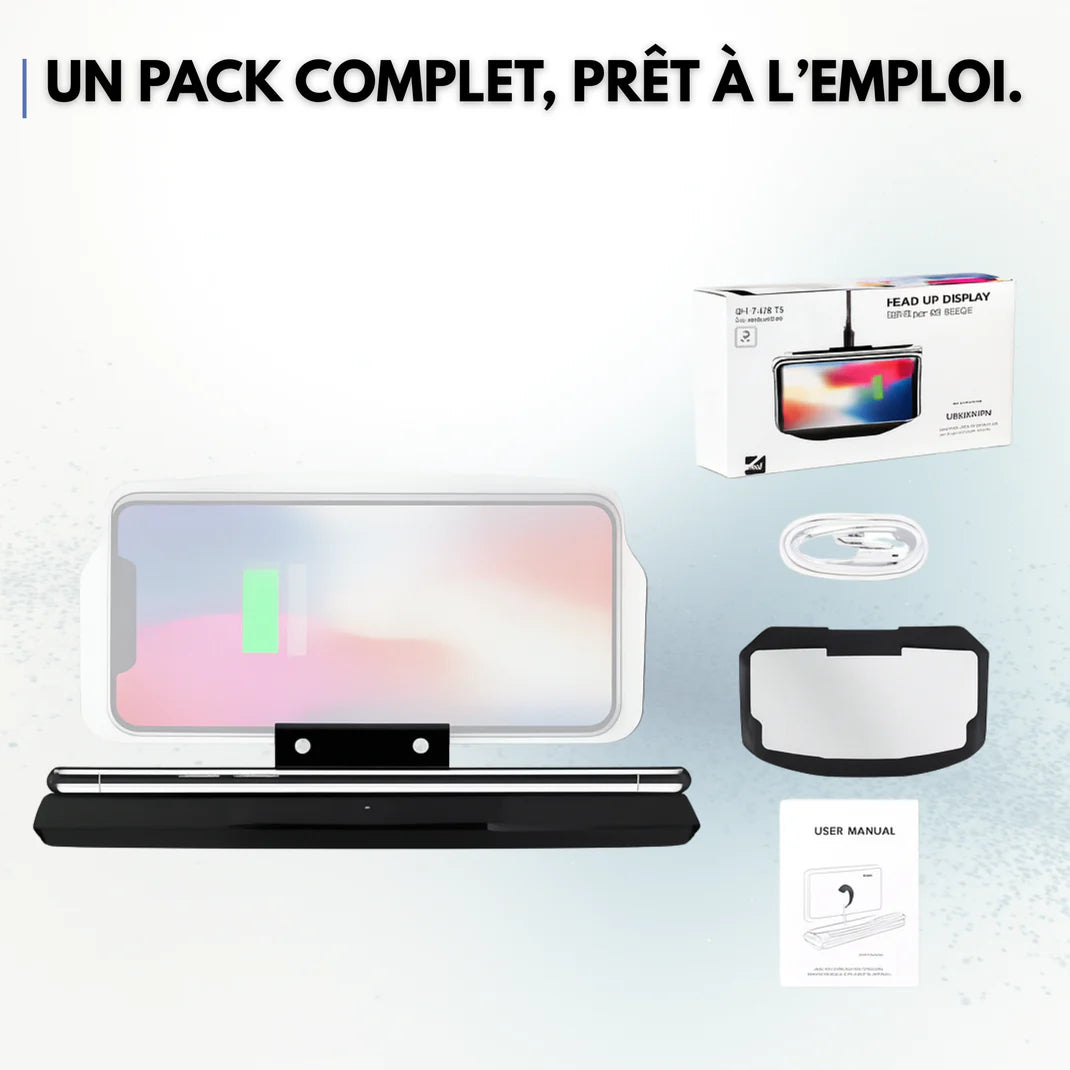 Support de véhicule avec affichage HUD – Pour une conduite connectée et sécurisée