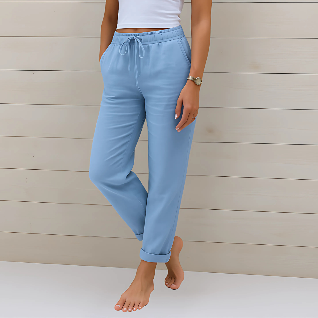 Leichte Damenhose aus Leinen