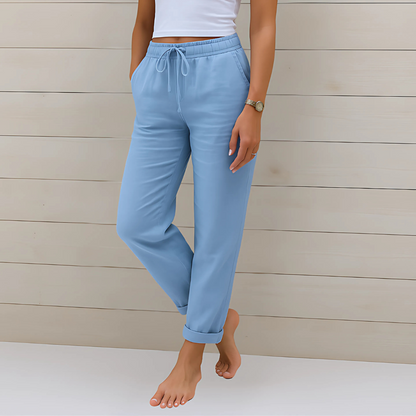 Leichte Damenhose aus Leinen