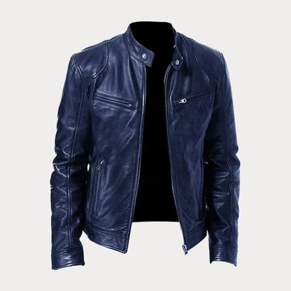 Veste en cuir homme