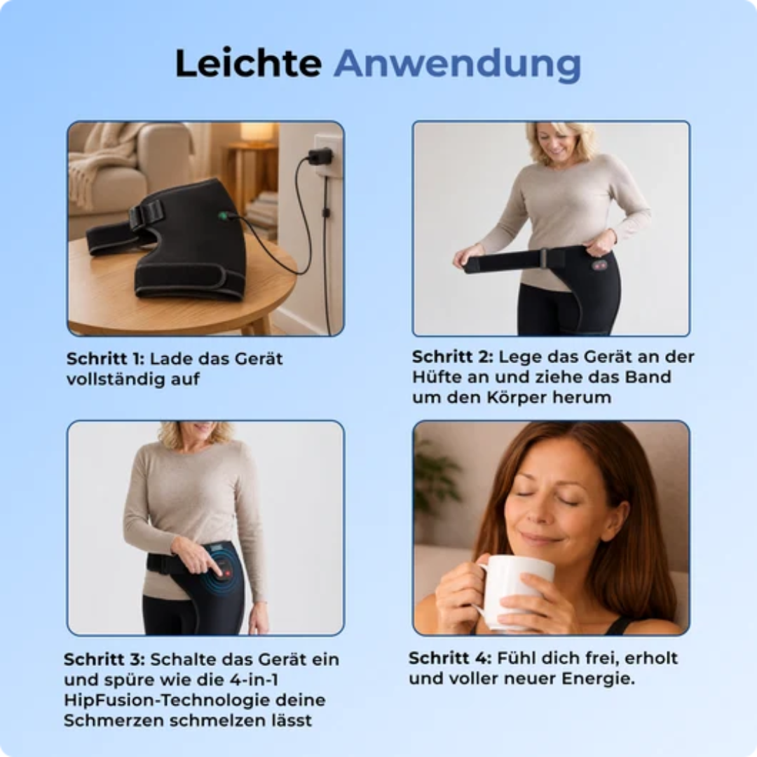 4-in-1-Heiz- und Massagegürtel für die Hüften
