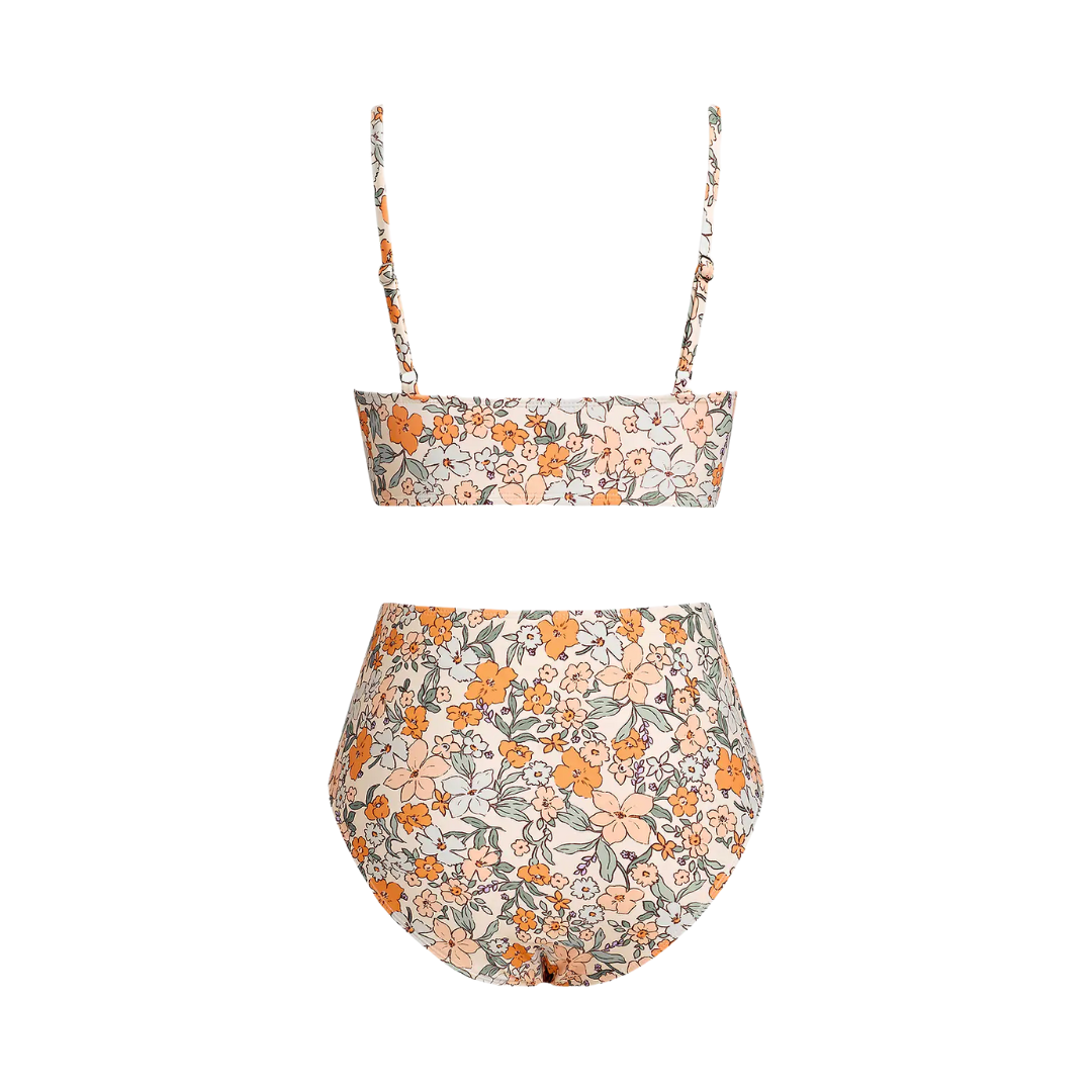 Bikini taille haute eucalyptus