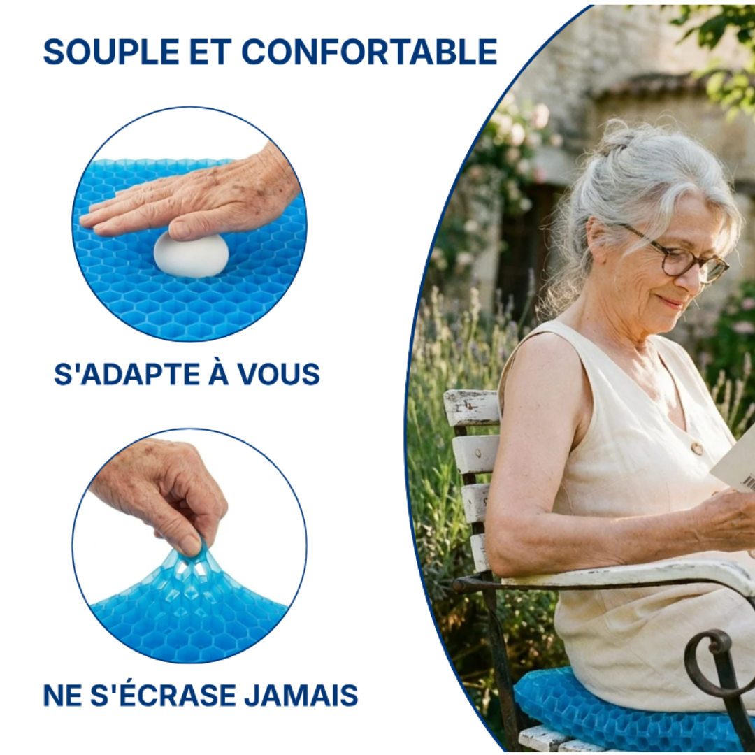 Coussin en Gel Anti-Douleur pour Dos et Hanches