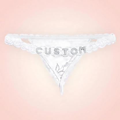 String Dentelle Personnalisé avec Prénom ou Message