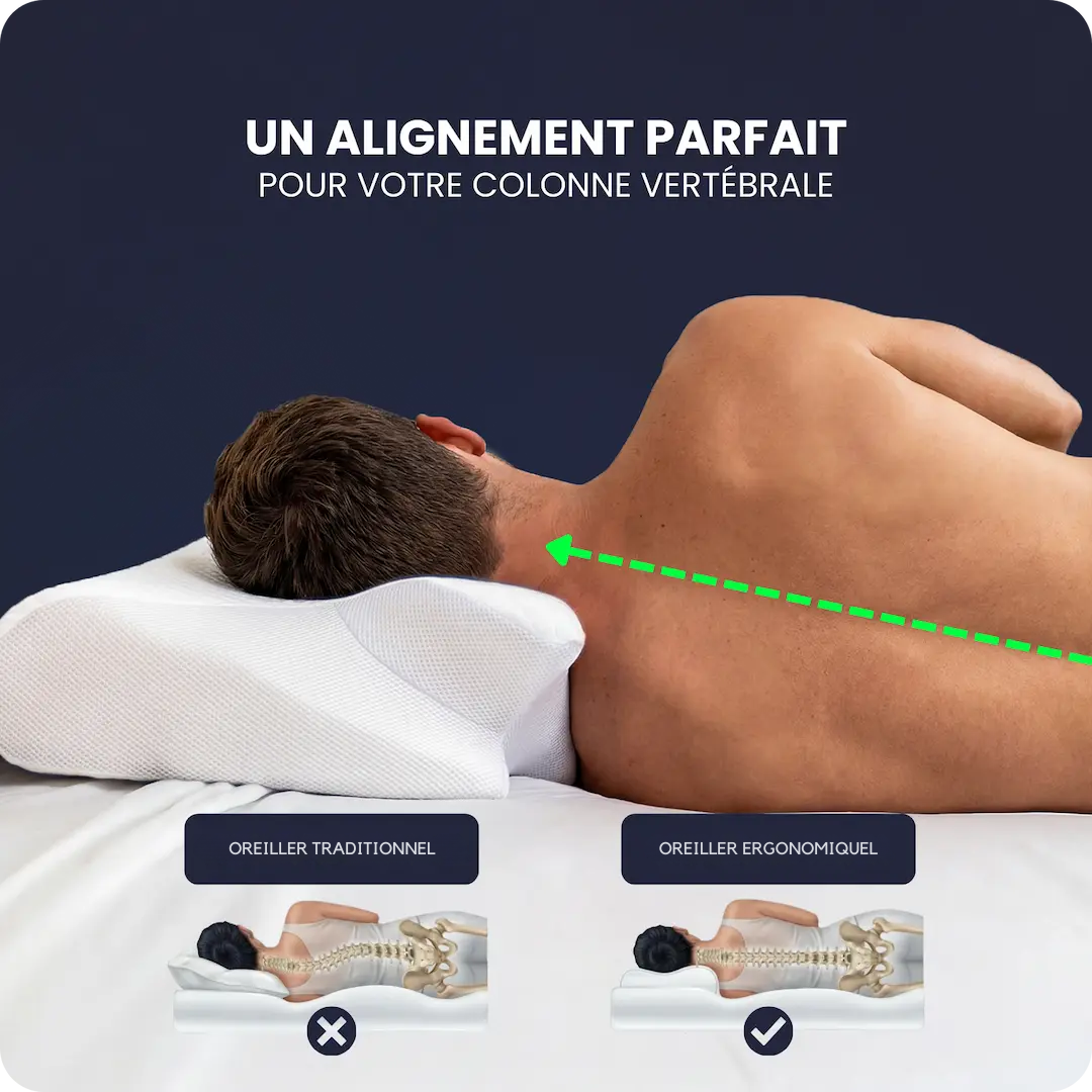 Oreiller cervical ergonomique