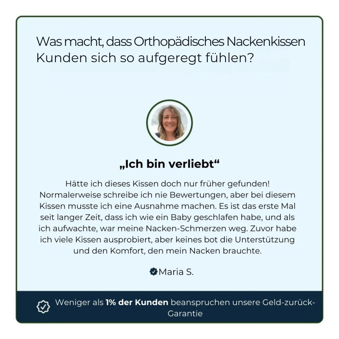 Orthopädisches Nackenkissen
