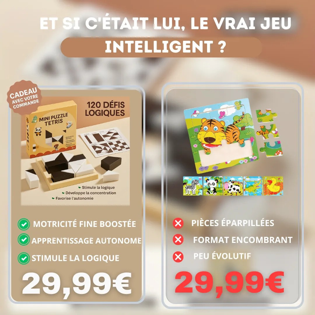 Mini Puzzle Éducatif en Bois