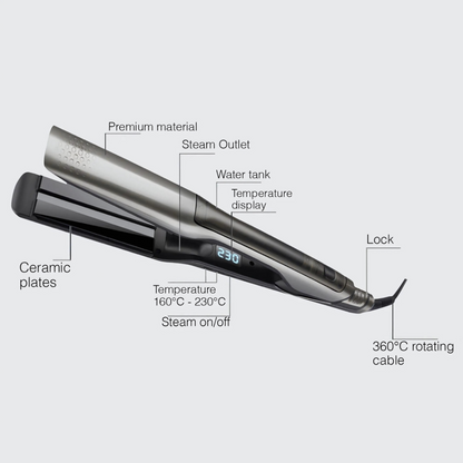 Fer à Lisser Vapeur Steampod Pro Platinum