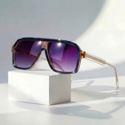 Retro-Pilotenbrille mit UV400-Schutz und Farbverlauf