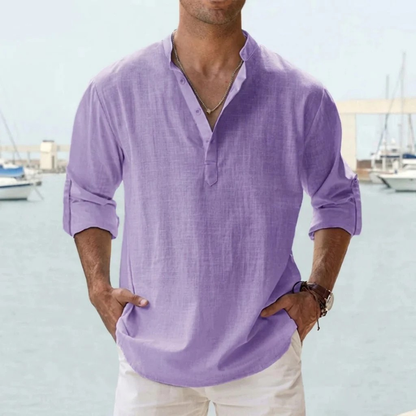 Chemise lin respirant homme été léger