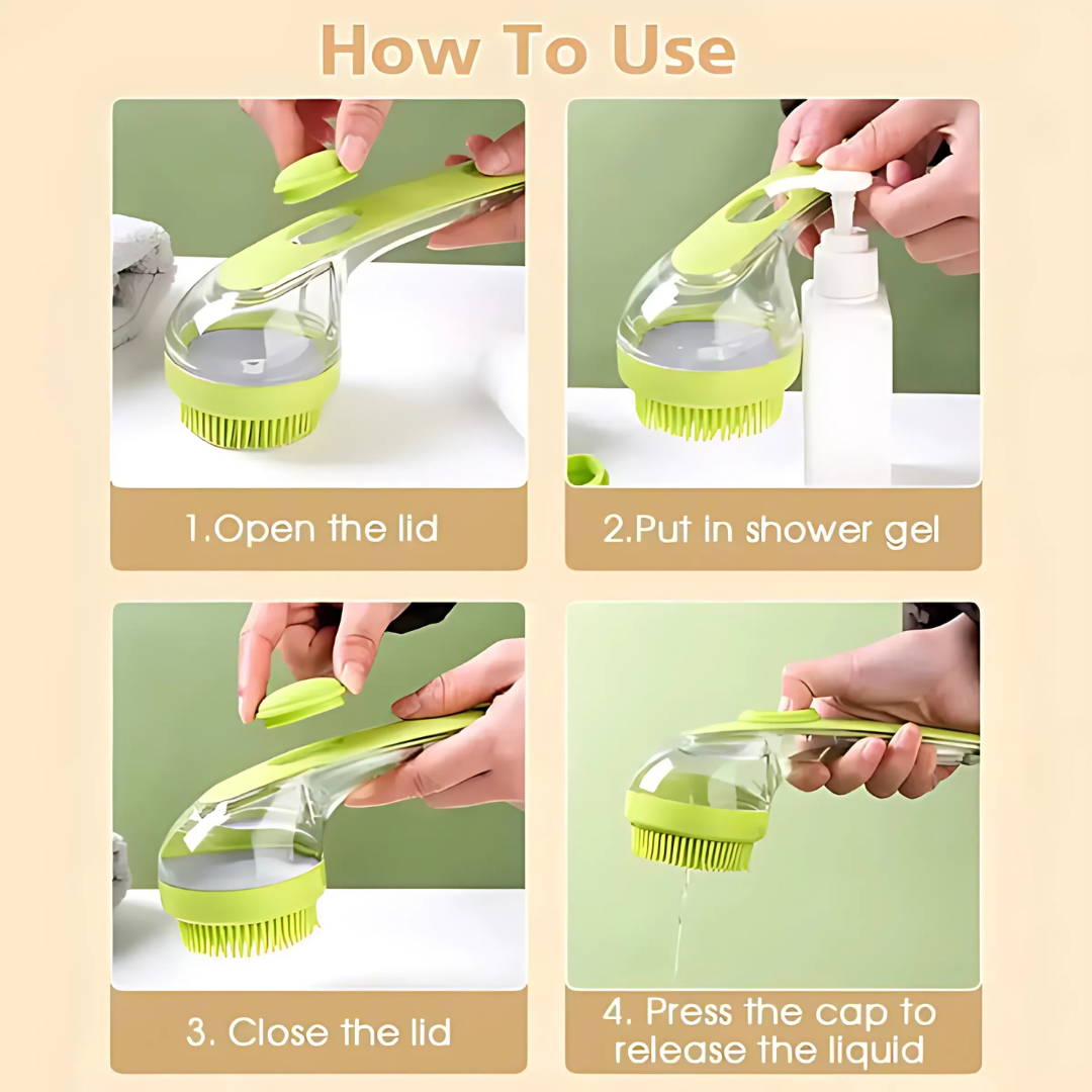 Brosse de Bain 2-en-1 pour Animaux
