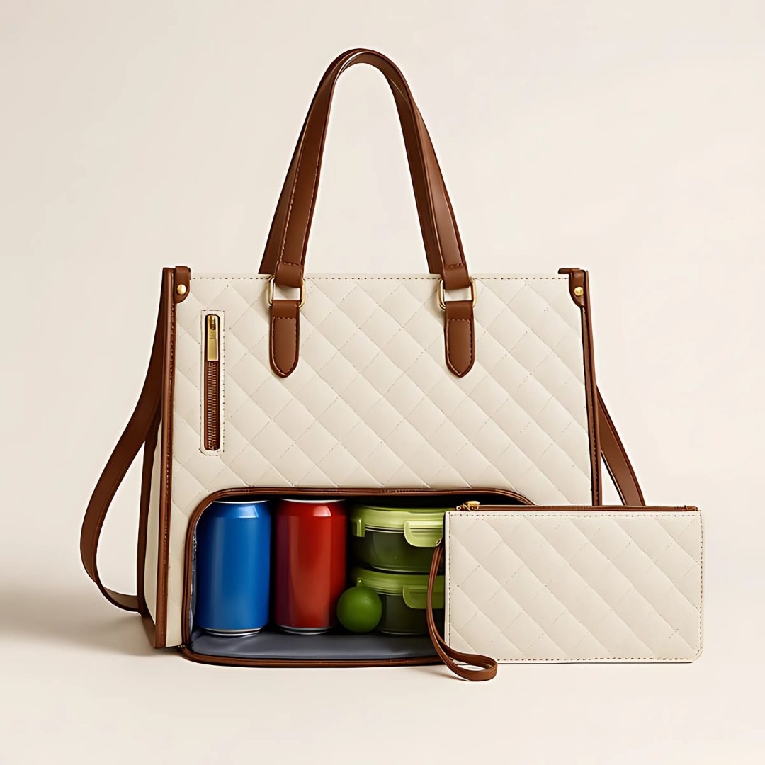 3-in-1 Damenhandtasche mit Laptop